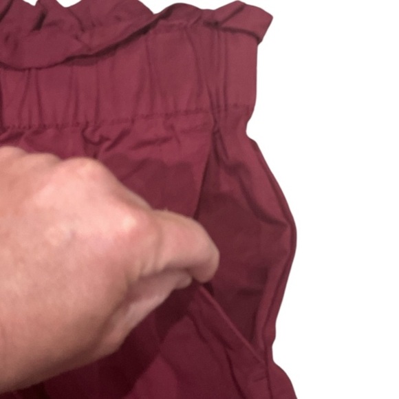 Urban Outfitters Basket Waist Velcro bottom hems Size Small Women's Red Joggers - Picture 5 of 7